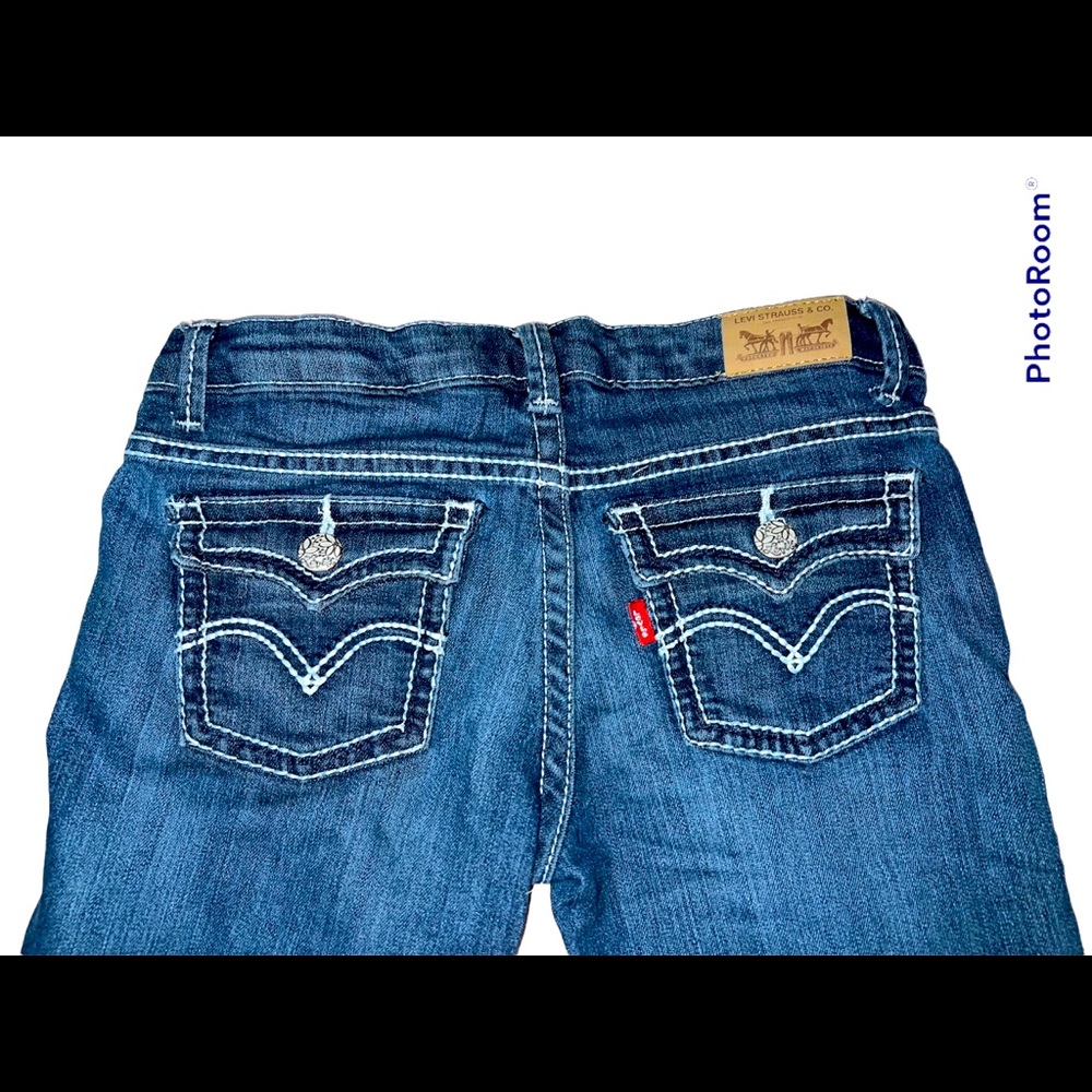 GIRLS LEVI BOOTCUT JEANS SIZE 10